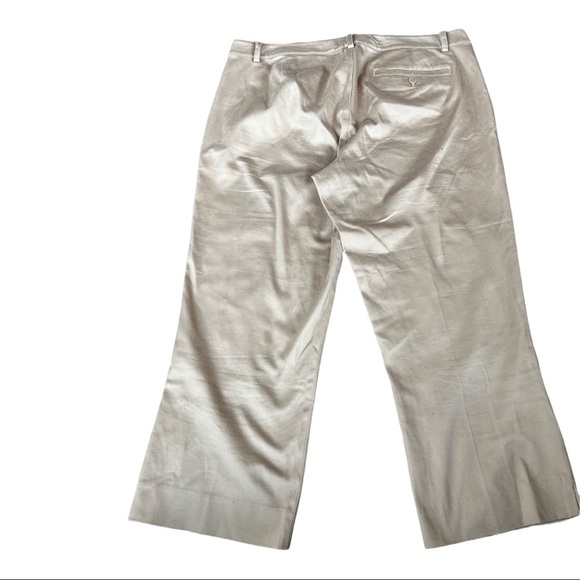 Lauren Ralph Lauren Tan slack capri pants womens 14 - Picture 2 of 8